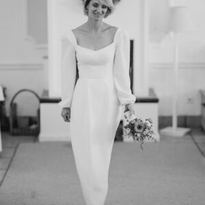 suknia ślubna retro szyta na miarę u projektanta mody w Chorzowie